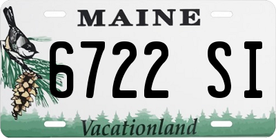 ME license plate 6722SI