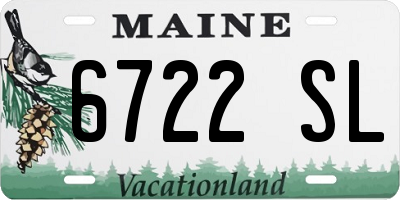 ME license plate 6722SL