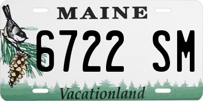 ME license plate 6722SM