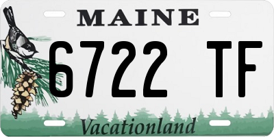 ME license plate 6722TF