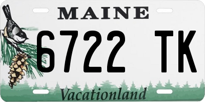 ME license plate 6722TK