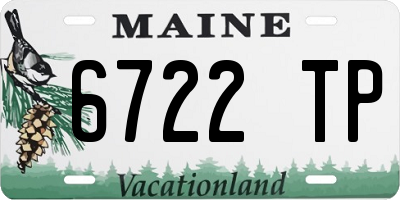 ME license plate 6722TP