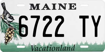 ME license plate 6722TY
