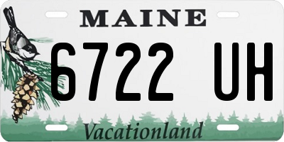 ME license plate 6722UH