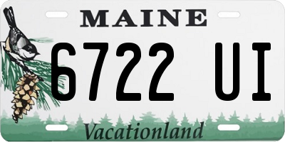 ME license plate 6722UI