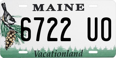 ME license plate 6722UO