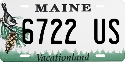 ME license plate 6722US