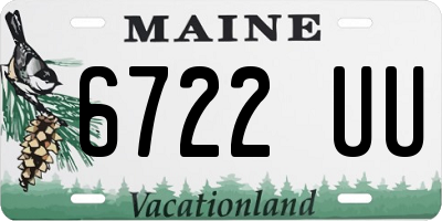 ME license plate 6722UU