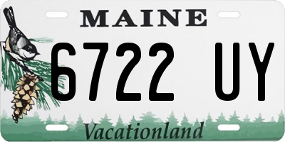 ME license plate 6722UY