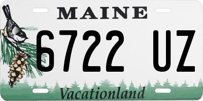 ME license plate 6722UZ