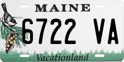 ME license plate 6722VA