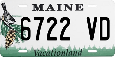 ME license plate 6722VD