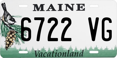 ME license plate 6722VG