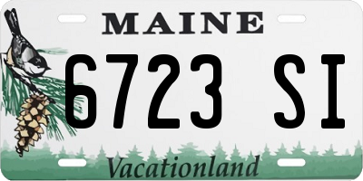ME license plate 6723SI