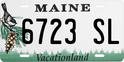 ME license plate 6723SL