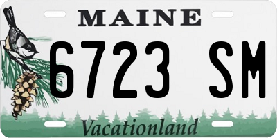 ME license plate 6723SM