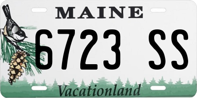 ME license plate 6723SS