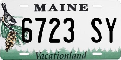 ME license plate 6723SY