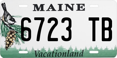 ME license plate 6723TB