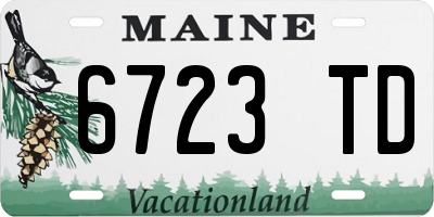 ME license plate 6723TD