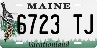 ME license plate 6723TJ