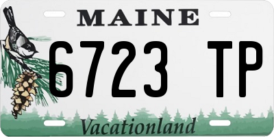 ME license plate 6723TP