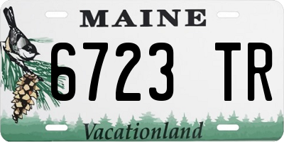 ME license plate 6723TR
