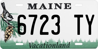 ME license plate 6723TY