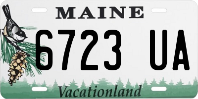 ME license plate 6723UA