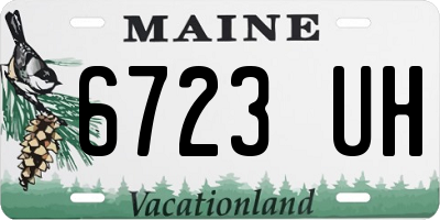 ME license plate 6723UH