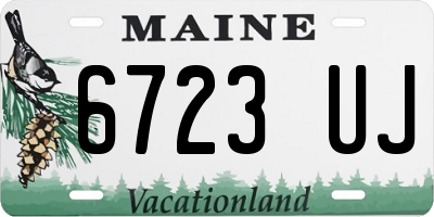 ME license plate 6723UJ