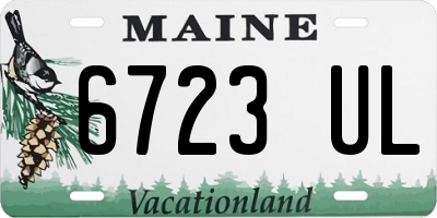 ME license plate 6723UL