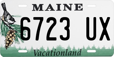 ME license plate 6723UX