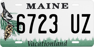 ME license plate 6723UZ