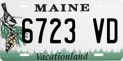 ME license plate 6723VD