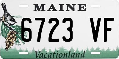 ME license plate 6723VF