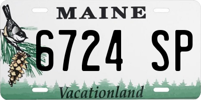 ME license plate 6724SP