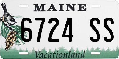 ME license plate 6724SS