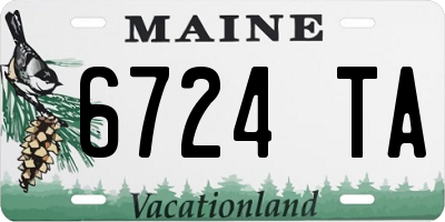 ME license plate 6724TA