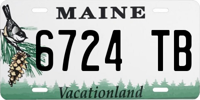 ME license plate 6724TB