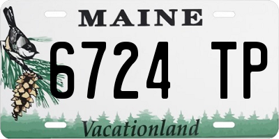 ME license plate 6724TP