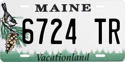 ME license plate 6724TR