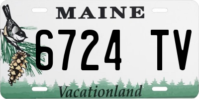 ME license plate 6724TV