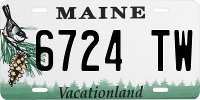 ME license plate 6724TW
