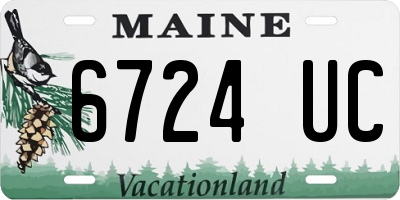 ME license plate 6724UC