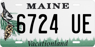 ME license plate 6724UE
