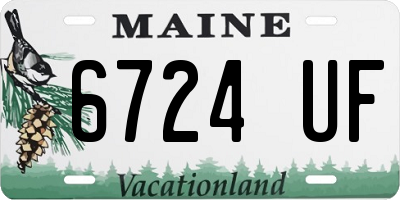 ME license plate 6724UF