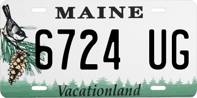 ME license plate 6724UG