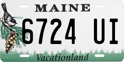 ME license plate 6724UI