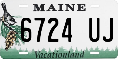 ME license plate 6724UJ